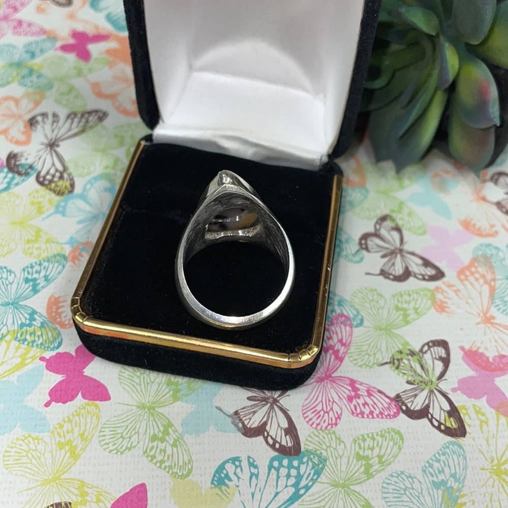 Dendritic Opal Ring - image 5